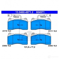 Тормозные колодки, комплект ATE 23110 230 92 13046049712 56514