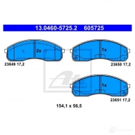 Тормозные колодки, комплект ATE 13046057252 23650 23 649 Kia Carnival