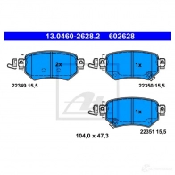 Тормозные колодки, комплект ATE 1437251918 IQJ4 OHA 13046026282