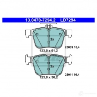 Тормозные колодки, комплект ATE 57340 25011 2 5009 13047072942 - Изображение 6