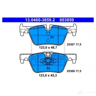 Тормозные колодки, комплект ATE 253 07 13046038592 25308 56321 - Изображение 4