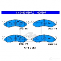 Тормозные колодки, комплект ATE Jeep Cherokee (XJ) 2 Внедорожник 4.0 i 170 л.с. 1990 – 2001 13046058972 2182 2 21823