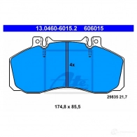 Тормозные колодки, комплект ATE 13046060152 606015 298 35 Mercedes Vario (612D) 1 Самосвал 4.2 618 D 177 л.с. 2006 – 2024