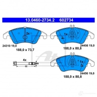 Тормозные колодки, комплект ATE 56060 13046027342 2431 0 24456 - Изображение 2