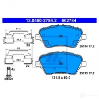 Тормозные колодки, комплект ATE 25 134 25135 13046027842 56109 - Изображение 7