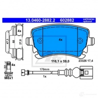 Тормозные колодки, комплект ATE 602882 13046028822 56187 2 3326 - Изображение 5