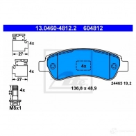 Тормозные колодки, комплект ATE 56440 604812 2 4465 13046048122 - Изображение 5