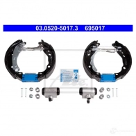 Барабанные тормозные колодки, комплект ATE 03052050173 NJC1XI 53828 69501 7 - Изображение 3