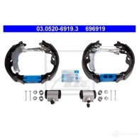 Барабанные тормозные колодки, комплект ATE 03052069193 2Q13JW 69 6919 53877 - Изображение 2