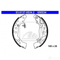 Барабанные тормозные колодки, комплект ATE Suzuki Celerio 03013705342 6 50534 TWLXZ5