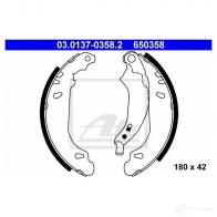 Барабанные тормозные колодки, комплект ATE 03013703582 Renault Symbol 2 (LU) 2008 – 2013 2HHP5O 6 50358