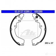 Барабанные тормозные колодки, комплект ATE 03013702892 J3GSF 6502 89 Mitsubishi Carisma 1 (DA) Хэтчбек 1.8 (DA2A) 116 л.с. 1995 – 1997