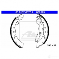 Барабанные тормозные колодки, комплект ATE 65 0375 53319 U7EHS 03013703752