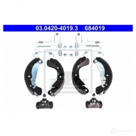 Барабанные тормозные колодки, комплект ATE T5B1E 53725 6 84019 03042040193 - Изображение 3