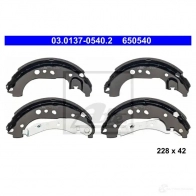 Барабанные тормозные колодки, комплект ATE 03013705402 PPB9D 71 1437251452 - Изображение 3