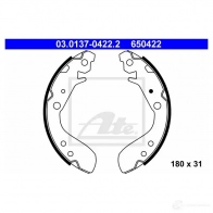 Барабанные тормозные колодки, комплект ATE 65042 2 03013704222 R6NYYQ5 53354