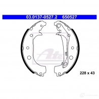 Барабанные тормозные колодки, комплект ATE Q4IGD 65052 7 Ford EcoSport 03013705272