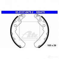 Барабанные тормозные колодки, комплект ATE 650 475 007CPU 03013704752 53400