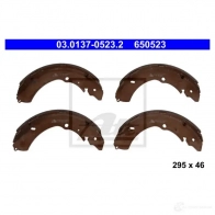 Барабанные тормозные колодки, комплект ATE 03013705232 65 0523 1424391079 03QI10 - Изображение 3