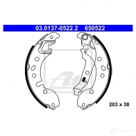 Барабанные тормозные колодки, комплект ATE 650 522 NG1ED 1193347997 03013705222 - Изображение 3