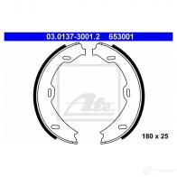 Тормозные колодки ручника, комплект ATE LP56P 03013730012 6530 01 53440