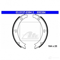 Тормозные колодки ручника, комплект ATE 650 384 5965072 03013703842 KCZUN