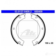 Тормозные колодки ручника, комплект