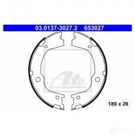 Тормозные колодки ручника, комплект ATE 03013730272 ZOLGGOE Hyundai Santa Fe 65302 7