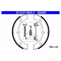 Тормозные колодки ручника, комплект ATE 65 4003 Mercedes Sprinter (906) 2 Кабина с шасси 1.8 (3T) 216 (9013. 9013) 156 л.с. 2008 – 2016 NOZ75 03013740032