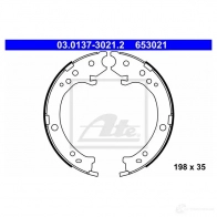 Тормозные колодки ручника, комплект ATE EEFZI Honda CR-V 3 (RE) Кроссовер 2.4 i VTEC 4WD (RE4) 160 л.с. 2006 – 2024 6 53021 03013730212