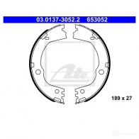 Тормозные колодки ручника, комплект ATE Hyundai Santa Fe 65 3052 TYS1FB 03013730522