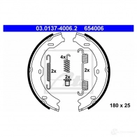 Тормозные колодки ручника, комплект ATE 6540 06 ASQN2E Mercedes S-Class (W221) 3 Седан 3.0 S 350 CDI 4 matic (2280. 2280) 235 л.с. 2009 – 2013 03013740062