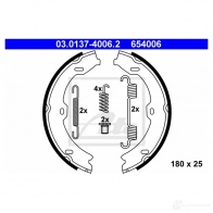 Тормозные колодки ручника, комплект ATE 6540 06 ASQN2E Mercedes S-Class (W221) 3 Седан 3.0 S 350 CDI 211 л.с. 2009 – 2013 03013740062