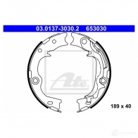 Тормозные колодки ручника, комплект ATE Hyundai ix35 (LM, EL) 1 Кроссовер 2.4 4WD 175 л.с. 2012 – 2013 03013730302 6 53030 8ABM33