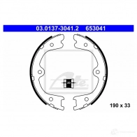 Тормозные колодки ручника, комплект ATE 03013730412 Nissan Murano (Z50) 1 Кроссовер 3.5 4x4 245 л.с. 2004 – 2008 6 53041 J5NOH