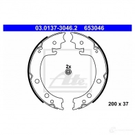 Тормозные колодки ручника, комплект ATE D3FM9H9 6530 46 Suzuki Grand Vitara (JT, TE, TD) 2 Кроссовер 2.0 AWD (TD54. JB420) 140 л.с. 2005 – 2015 03013730462