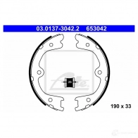 Тормозные колодки ручника, комплект ATE 87GWUC 65304 2 03013730422 53476 - Изображение 3
