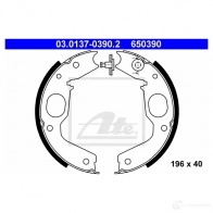 Тормозные колодки ручника, комплект ATE 65039 0 03013703902 53327 KPW4L