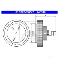 Трубка сапуна ATE 74031 0 8HUR04 03930209492 54916 - Изображение 2