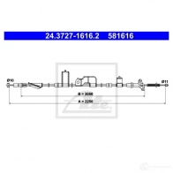 Трос ручника, стояночного тормоза ATE N KSYVA 24372716162 Honda CR-V 2 (RD) Кроссовер 2.0 (RD4) 150 л.с. 2001 – 2007