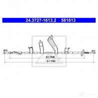 Трос ручника, стояночного тормоза ATE Honda CR-V 3 (RE) Кроссовер 2.2 i CTDi 4WD (RE6) 140 л.с. 2007 – 2025 FLH ZH 24372716132