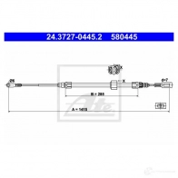 Трос ручника, стояночного тормоза ATE 61437 US6ZKJ 24372704452 5804 45