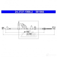 Трос ручника, стояночного тормоза ATE 58 1966 EY4W0N 24372719662 Toyota Verso S (XP120) 1 Минивэн 1.4 D4 D (NLP121) 90 л.с. 2010 – 2016