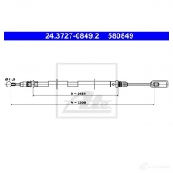 Трос ручника, стояночного тормоза ATE Citroen C8 24372708492 58 0849 QLSOLM