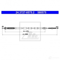 Трос ручника, стояночного тормоза ATE Fiat Grande Punto 24372705752 58057 5 S4FPJ76