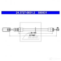 Трос ручника, стояночного тормоза ATE Peugeot 405 FUAGV7 5808 31 24372708312