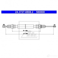 Трос ручника, стояночного тормоза ATE E6QDW9I 24372708082 580 808 61679