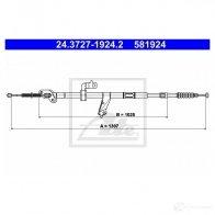 Трос ручника, стояночного тормоза ATE Toyota RAV4 GHKUPAR 24372719242 58 1924