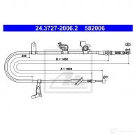 Трос ручника, стояночного тормоза ATE VFXADN Fiat Sedici 58200 6 24372720062