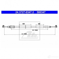 Трос ручника, стояночного тормоза ATE 61389 FDPBQA 24372703472 5803 47